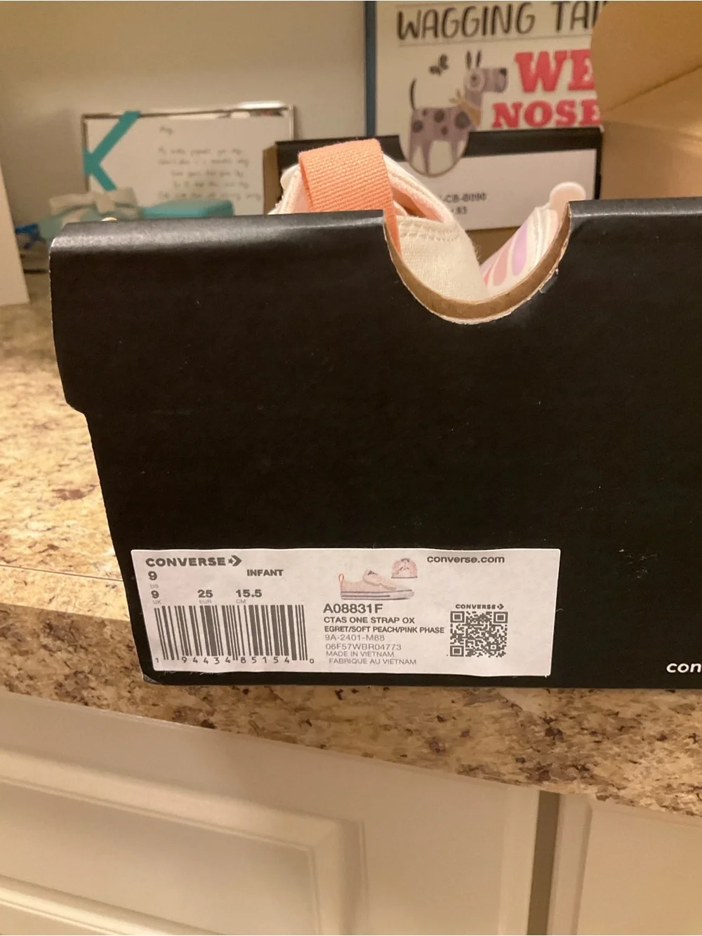Converse Velcro butterfly girls sneakers, new